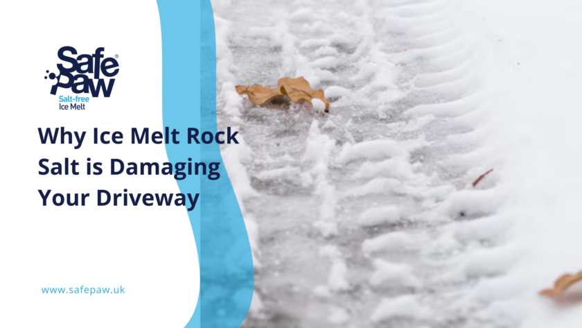 Discover how ice melt rock salt damages your driveway and why switching to safe, salt-free alternatives like Safe Paw is the best way to protect your property this winter.